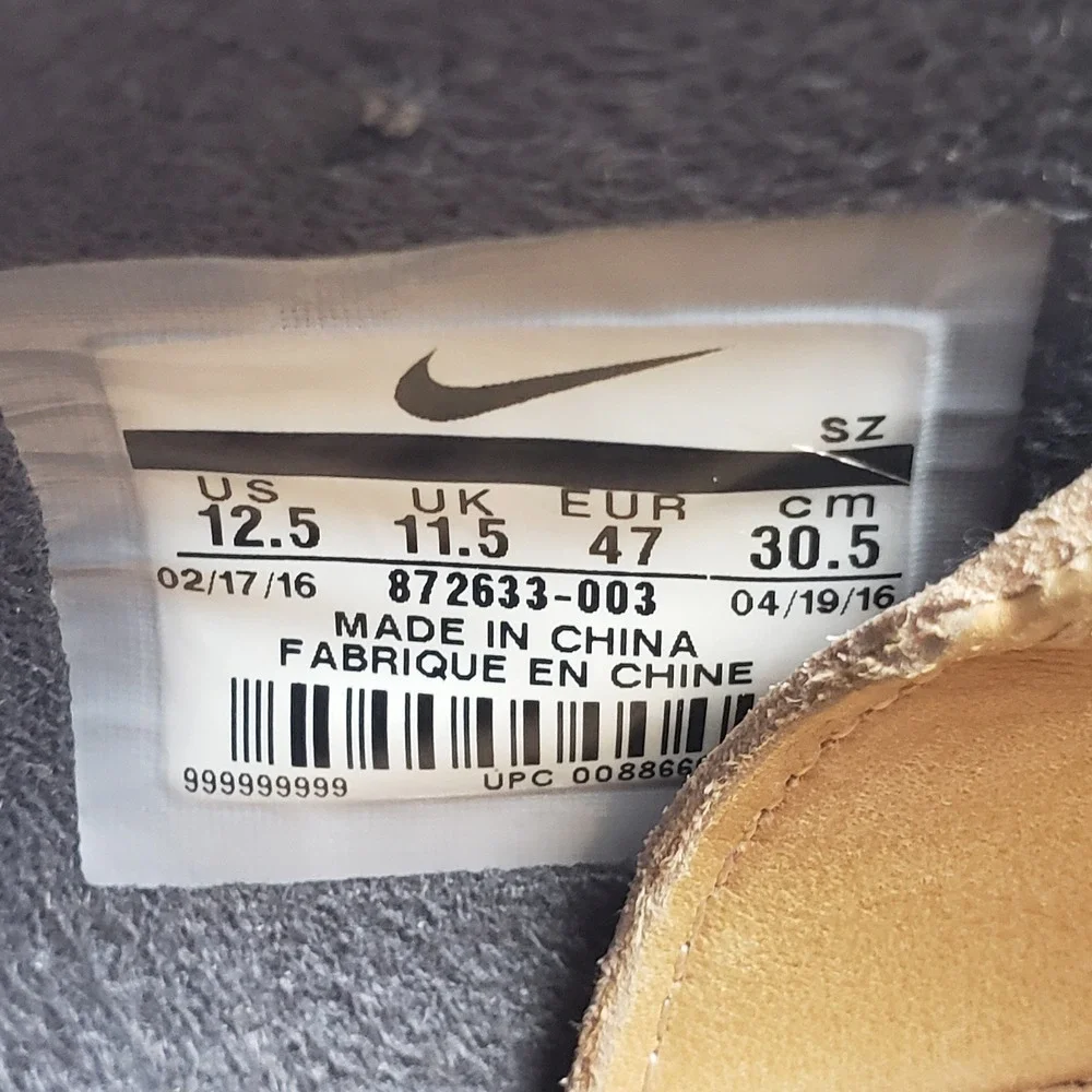 Nike Air Safari Royal Grey Suede Embossed Swoosh Mens 12.5 Sneakers 872633-003